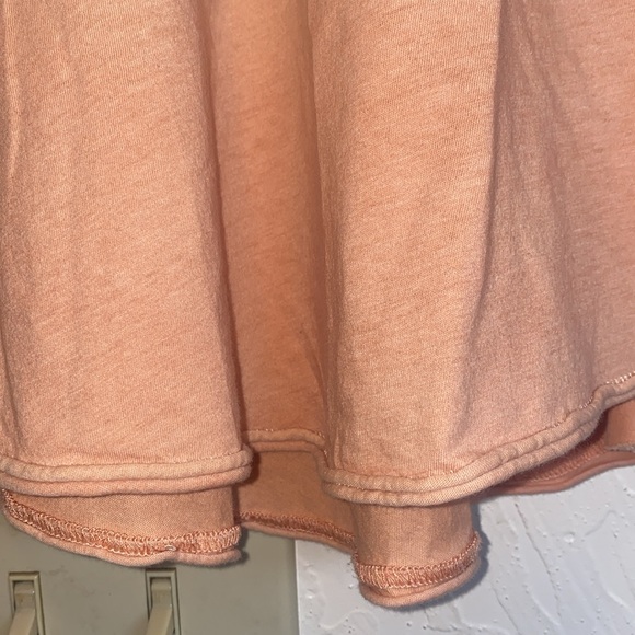 Free People oversized t-shirt peach ombré size S - Picture 5 of 9